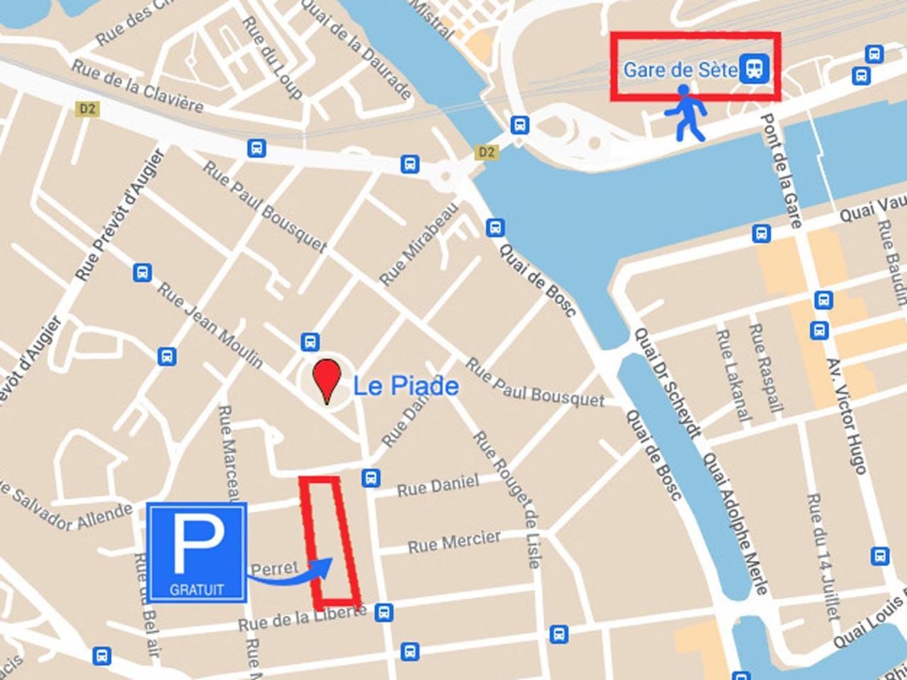 Le Piade, Confort Moderne, Vue Dégagée, Clim, Ascenseur, Wifi Appartement Sète